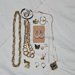 Gold Tone Jewelry Bundle